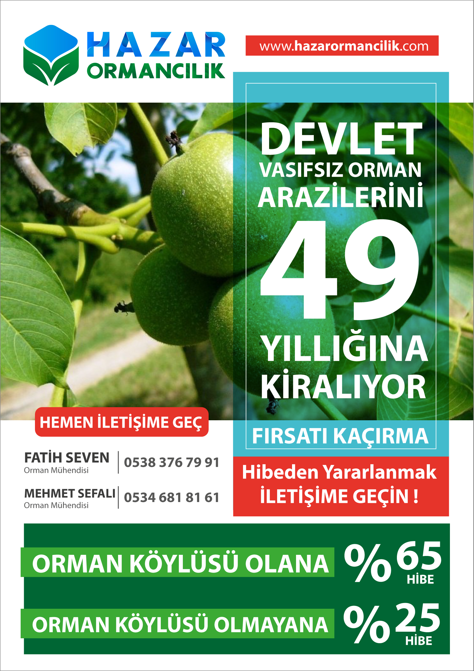 Hazar Ormancılık Devlet Vasıfsız Arazi Kiralama